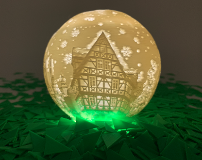 Lithophane Weihnachtskugeln