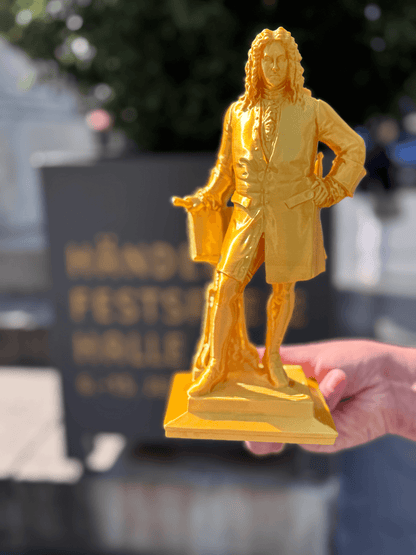 Händel-Denkmal Halle Gold